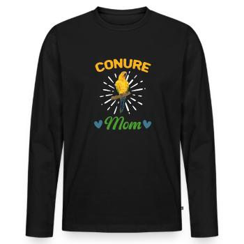 Parakeet, Parrot, Parakeet, Bird - Men's Premium Organic Long Sleeve Shirt - black - Front - Nico (187cm)
