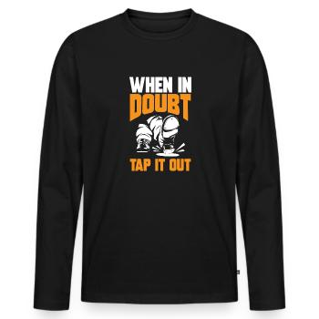 Tap Dance Teacher Tap Dancer Tap Dance - Men's Premium Organic Long Sleeve Shirt - black - Front - Nico (187cm)