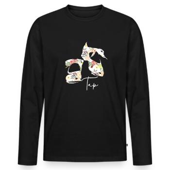 Tap Dance Teacher Tap Dancer Tap Dance - Men's Premium Organic Long Sleeve Shirt - black - Front - Nico (187cm)