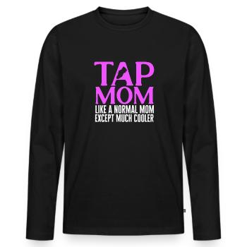 Tap Dance Teacher Tap Dancer Tap Dance - Men's Premium Organic Long Sleeve Shirt - black - Front - Nico (187cm)