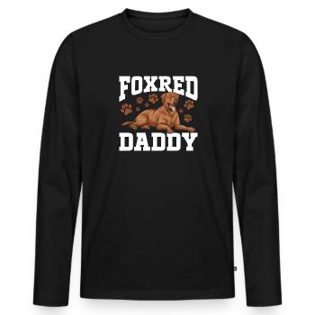 Fuchsroter Labrador Retriever Fox Red Labrador - Men's Premium Organic Long Sleeve Shirt - black - Front - Nico (187cm)