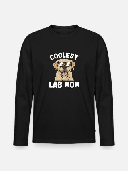 Yellow Labrador Retriever - Men's Premium Organic Long Sleeve Shirt - black