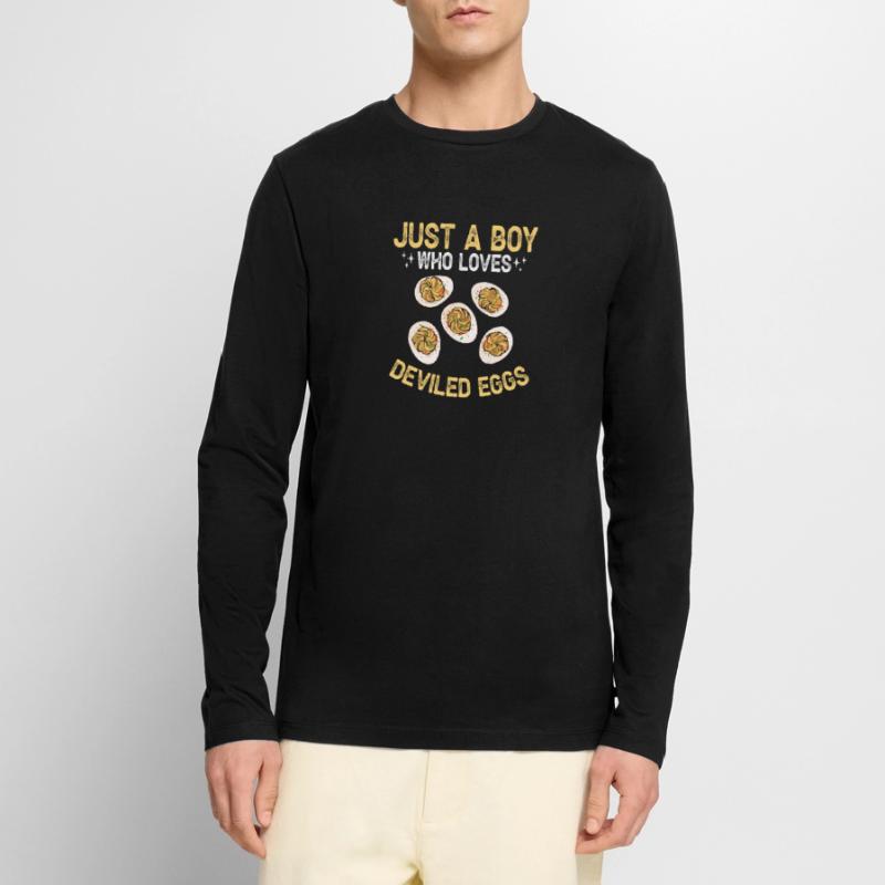 Stuffed Eggs Deviled Eggs Men's Premium Organic Long Sleeve Shirt