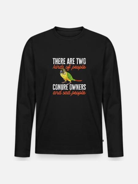 Molina Parakeet Parrot Bird Parakeet - Men's Premium Organic Long Sleeve Shirt - black