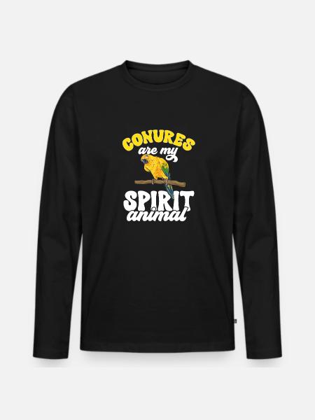Parakeet, Parrot, Parakeet, Bird - Men's Premium Organic Long Sleeve Shirt - black