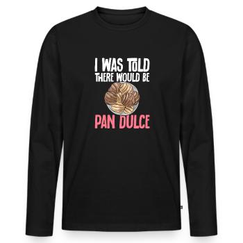 Concha Hispanic Mexikanisch Pan Dulce - Männer Premium Bio Langarmshirt - Schwarz - Vorne - Nico (187cm)