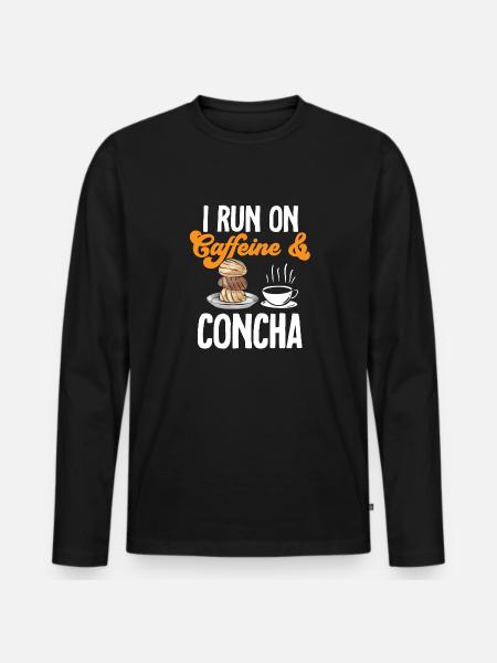 Concha Hispanique Mexicain Pan Dulce - T-shirt manches longues Premium bio Homme - noir