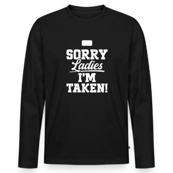 Prêtre prêtre chrétien catholique - T-shirt manches longues Premium bio Homme - noir - Devant - Nico (187cm)