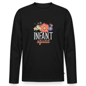 Kindergarten Teacher Daycare Center Educator - Men's Premium Organic Long Sleeve Shirt - black - Front - Nico (187cm)