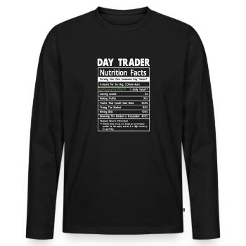 Trading Krypto Aktienmarkt Investor Day Trader - Männer Premium Bio Langarmshirt - Schwarz - Vorne - Nico (187cm)