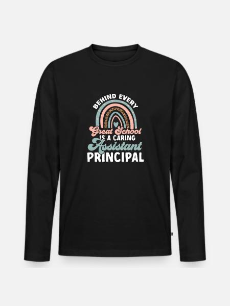 Deputy Principal - Men's Premium Organic Long Sleeve Shirt - black