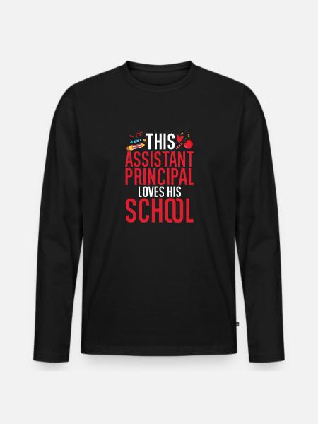 Deputy Principal - Men's Premium Organic Long Sleeve Shirt - black
