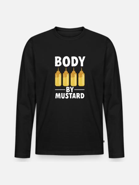 Senf Mustard - Men's Premium Organic Long Sleeve Shirt - black