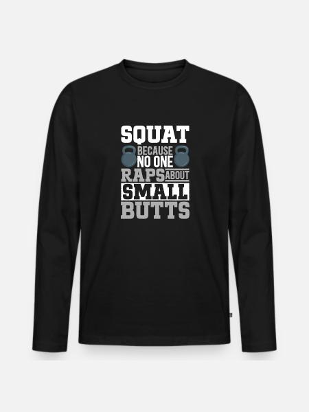 Kettlebell Workout Fitness Training - Men's Premium Organic Long Sleeve Shirt - black