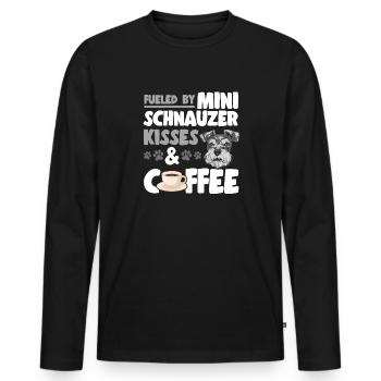 Schnauzer nain Chien Schnauzer - T-shirt manches longues Premium bio Homme - noir - Devant - Nico (187cm)