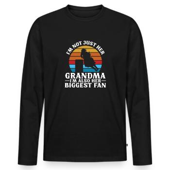 Rodeo Barrel Racing Pferd - Männer Premium Bio Langarmshirt - Schwarz - Vorne - Nico (187cm)