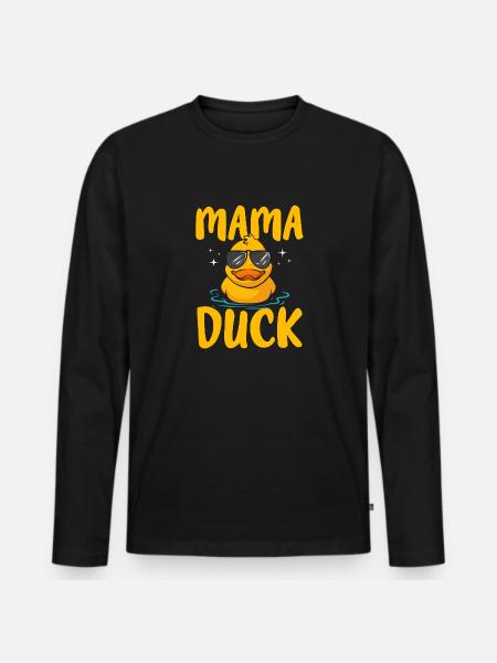 Rubber Duck Rubber Duck - Men's Premium Organic Long Sleeve Shirt - black
