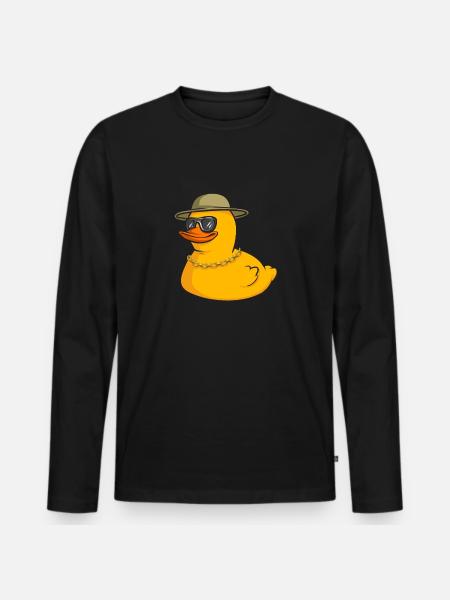 Rubber Duck Rubber Duck - Men's Premium Organic Long Sleeve Shirt - black