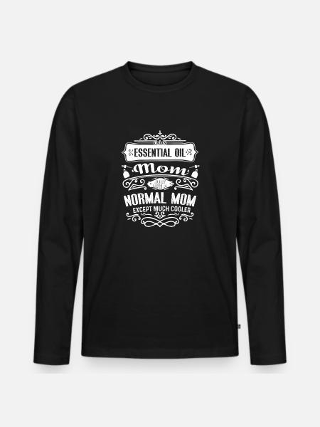 Essential Oil Essential Oil Mom - Men's Premium Organic Long Sleeve Shirt - black