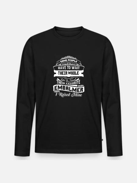 Embalmer Proud Embalmer Parent - Men's Premium Organic Long Sleeve Shirt - black