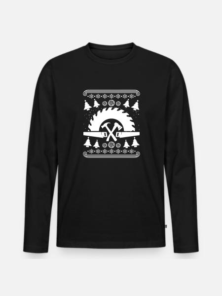 Carpenter Carpenter Christmas - Men's Premium Organic Long Sleeve Shirt - black