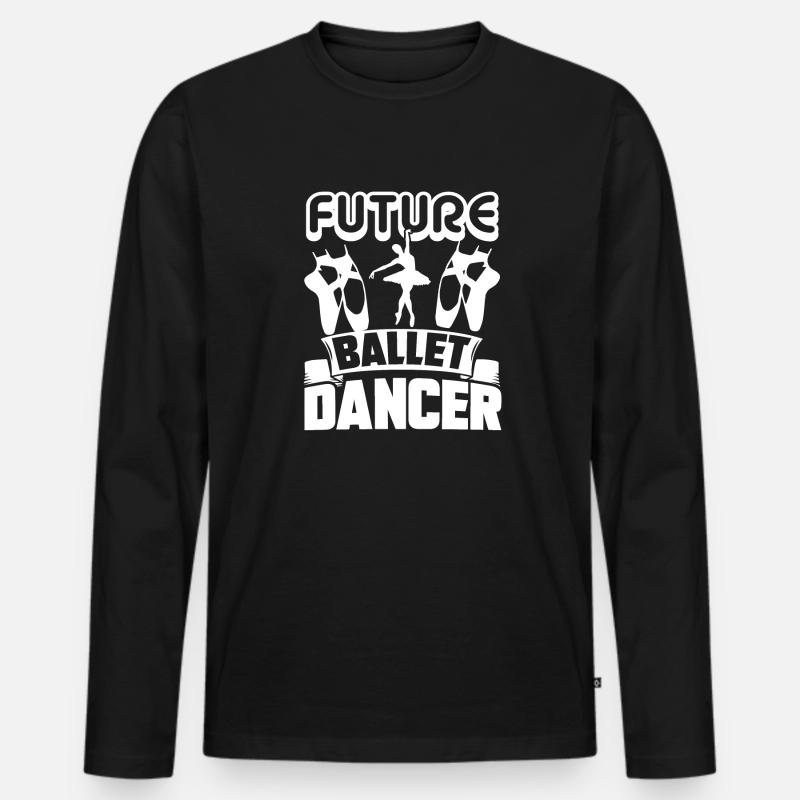 Ballet Dancer Future Ballet Dancer - Men's Premium Organic Long Sleeve Shirt - black