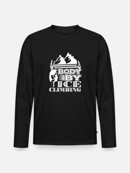 Climbing Body By Climbing - Men's Premium Organic Long Sleeve Shirt - black