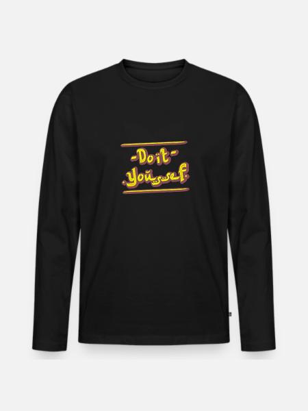 DO IT YOUSSEF ! (DIY) - T-shirt manches longues Premium bio Homme - noir