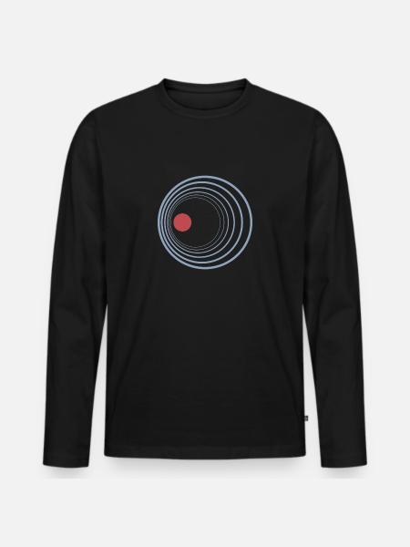 Welle Doppler Effekt Geschenk Physiker Physik - Männer Premium Bio Langarmshirt - Schwarz