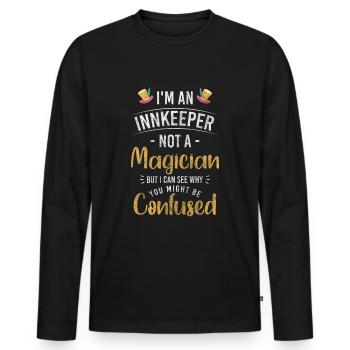 Wirtshaus Restaurant Shots Rausch - Männer Premium Bio Langarmshirt - Schwarz - Vorne - Nico (187cm)