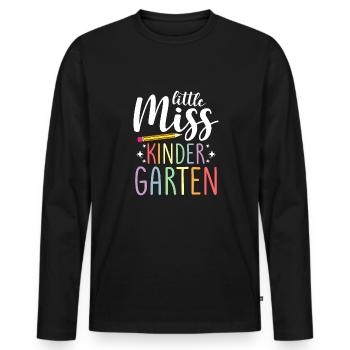Miss Kindergarten First Day Pre School - Men's Premium Organic Long Sleeve Shirt - black - Front - Nico (187cm)