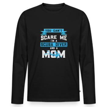 Taucher Tauchen Design Schnorcheln - Männer Premium Bio Langarmshirt - Schwarz - Vorne - Nico (187cm)