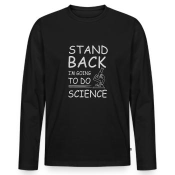 Chemie Lehrer Wissenschaftler Chemieker - Männer Premium Bio Langarmshirt - Schwarz - Vorne - Nico (187cm)