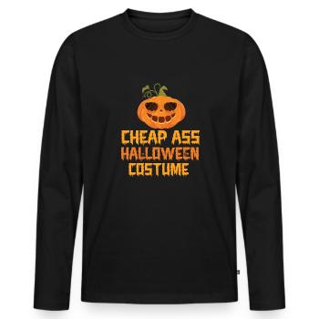 Grusel Halloweenspruch Spruch Halloween - Männer Premium Bio Langarmshirt - Schwarz - Vorne - Nico (187cm)