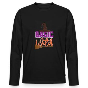 Grusel Halloweenspruch Spruch Halloween - Männer Premium Bio Langarmshirt - Schwarz - Vorne - Nico (187cm)