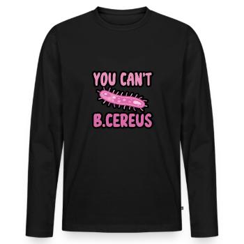 Biologie Lehrer Motiv Naturwissenschaft - Männer Premium Bio Langarmshirt - Schwarz - Vorne - Nico (187cm)