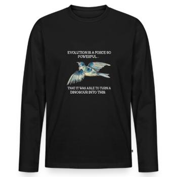 Biologie Lehrer Motiv Naturwissenschaft - Männer Premium Bio Langarmshirt - Schwarz - Vorne - Nico (187cm)