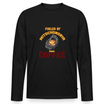 Biologie Lehrer Motiv Naturwissenschaft - Männer Premium Bio Langarmshirt - Schwarz - Vorne - Nico (187cm)