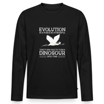 Biologie Lehrer Motiv Naturwissenschaft - Männer Premium Bio Langarmshirt - Schwarz - Vorne - Nico (187cm)
