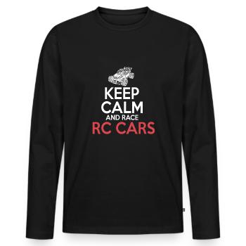 RC Auto Hobby Spruch Ferngestuertes Auto - Männer Premium Bio Langarmshirt - Schwarz - Vorne - Nico (187cm)