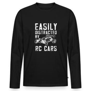 RC Auto Hobby Spruch Ferngestuertes Auto - Männer Premium Bio Langarmshirt - Schwarz - Vorne - Nico (187cm)