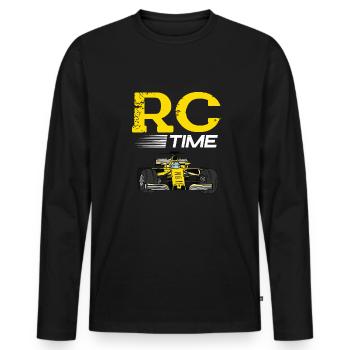 RC Auto Hobby Spruch Ferngestuertes Auto - Männer Premium Bio Langarmshirt - Schwarz - Vorne - Nico (187cm)