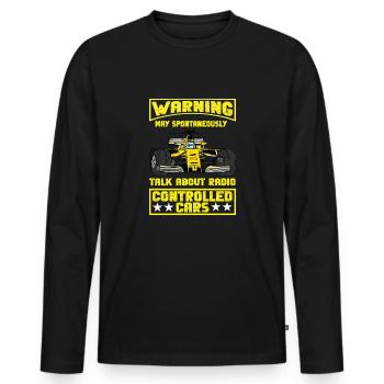RC Auto Hobby Spruch Ferngestuertes Auto - Männer Premium Bio Langarmshirt - Schwarz - Vorne - Nico (187cm)