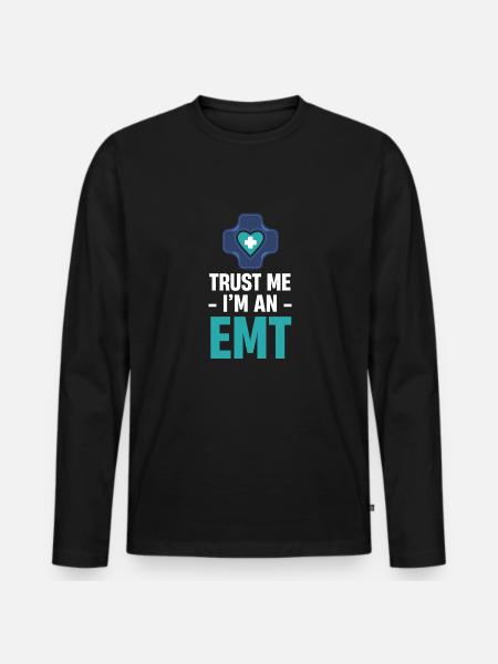 Trust me, I'm an outpatient - Men's Premium Organic Long Sleeve Shirt - black