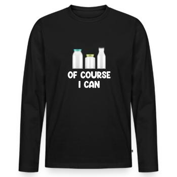 Of course, I can preserve canned food season - Men's Premium Organic Long Sleeve Shirt - black - Front - Nico (187cm)