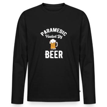 Sanitäter Angetrieben Von Bierfreund - Männer Premium Bio Langarmshirt - Schwarz - Vorne - Nico (187cm)