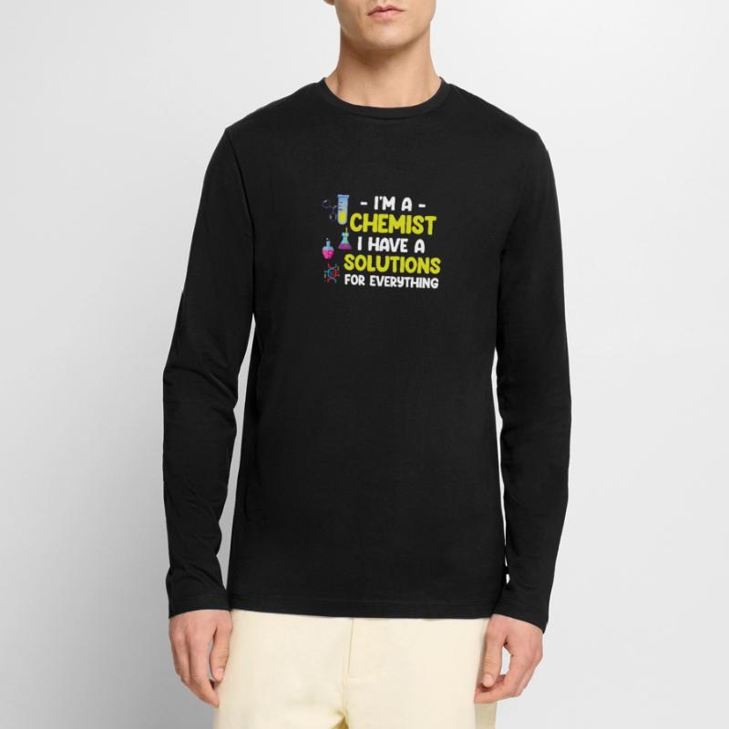 I'm a chemist, I have a solution for everything Men's Premium Organic Long Sleeve Shirt