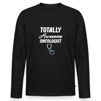 Absolut Genialer Onkologe Chemotherapie - Männer Premium Bio Langarmshirt - Schwarz - Vorne - Nico (187cm)