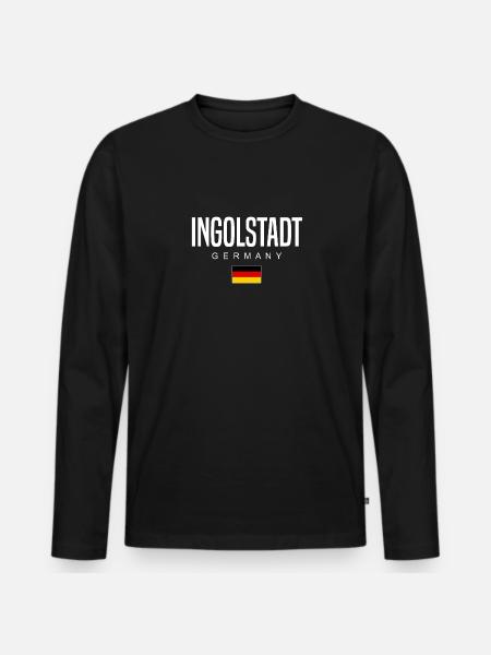 Ingolstadt - T-shirt manches longues Premium bio Homme - noir