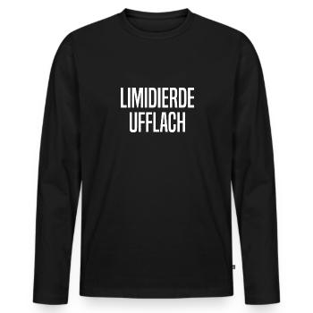 Limidierde Ufflach Hessen Hessian - Men's Premium Organic Long Sleeve Shirt - black - Front - Nico (187cm)